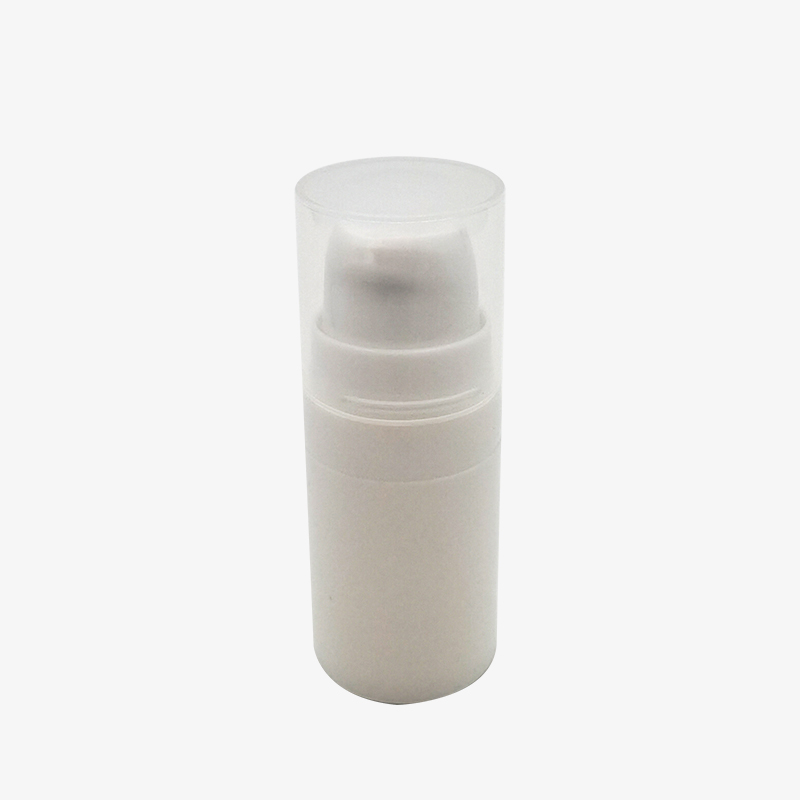 Botella de loción sin aire de plástico blanco de 5 ml